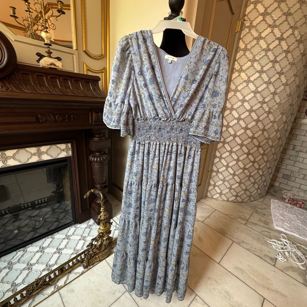 Max Studio Blue Floral Dress